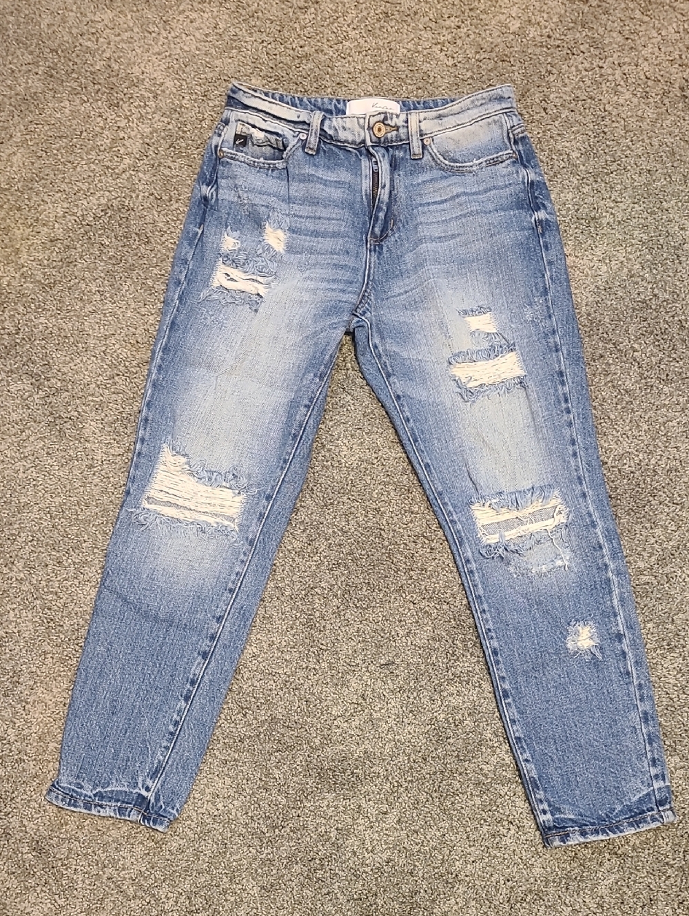 KanCan Light Blue Distressed Boyfriend Jeans